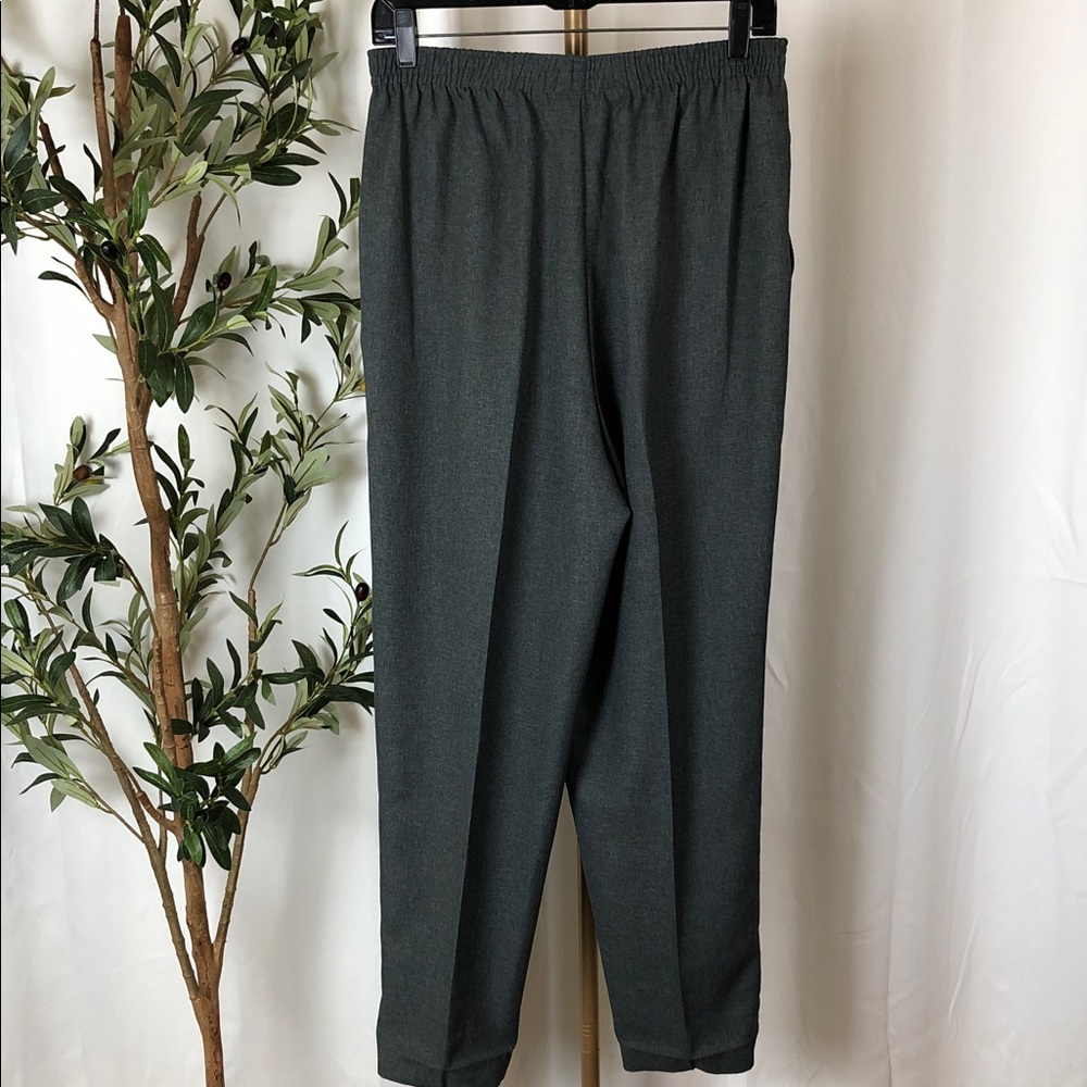 Vintage Donkenny Elastic Waist Tapered Trousers - Charcoal Gray Sz 18 (V1) - Picture 4 of 8